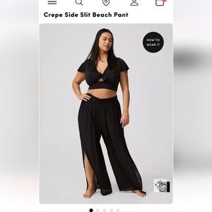 Torrid Crepe Coverup/beach Pants.